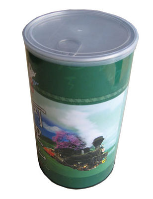 Chá do tubo do papel de embalagem do círculo do OEM que empacota a marinha biodegradável do cartão de CMYK