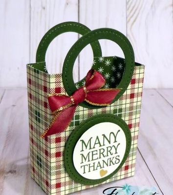 Embalagem pequena do presente do Natal da promoção 4C dos sacos de portador 157gsm do papel de embalagem da mão