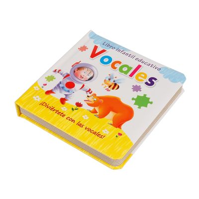 OEM feito sob encomenda da placa dos livros de estudo das crianças da polegada 8X8 com impressão a cores completa obrigatória durável