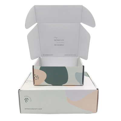 Impressão reciclável de Matt Lamination Corrugated Mailing Box CMYK 4C